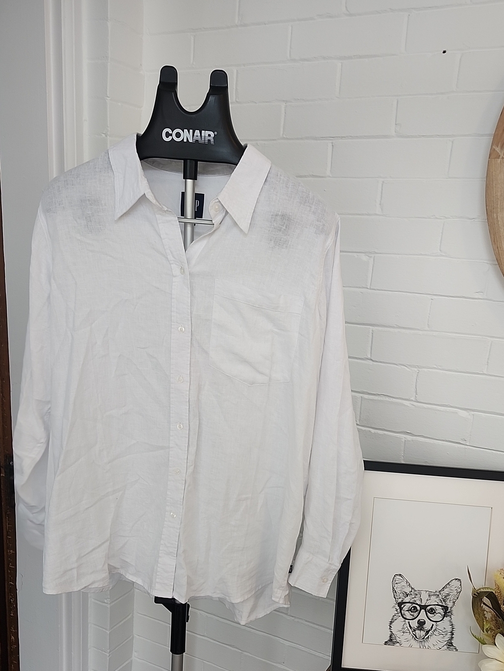 GAP Whitr linen Shirt, Xl